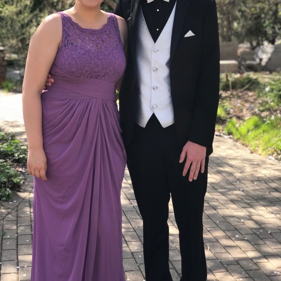 David's Bridal Dresses & Skirts - Purple Tulle Prom Dress